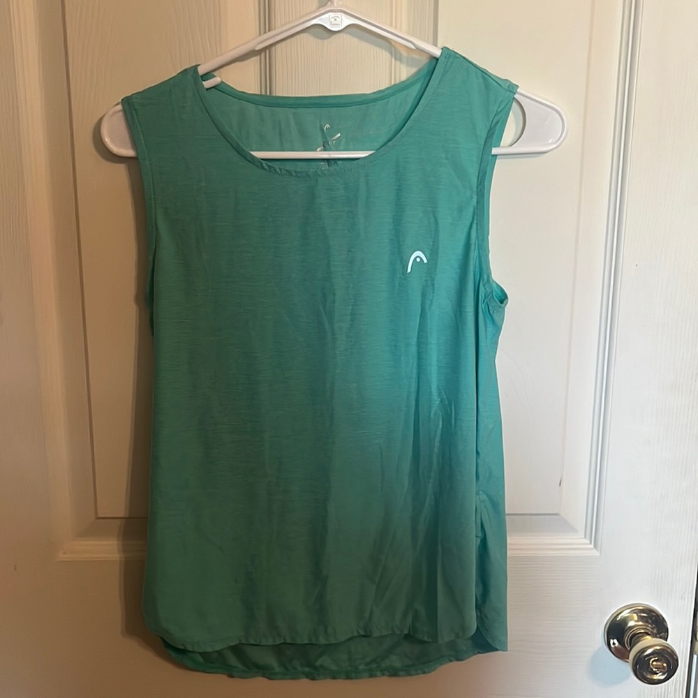 Teal Head Athletic Tank Top